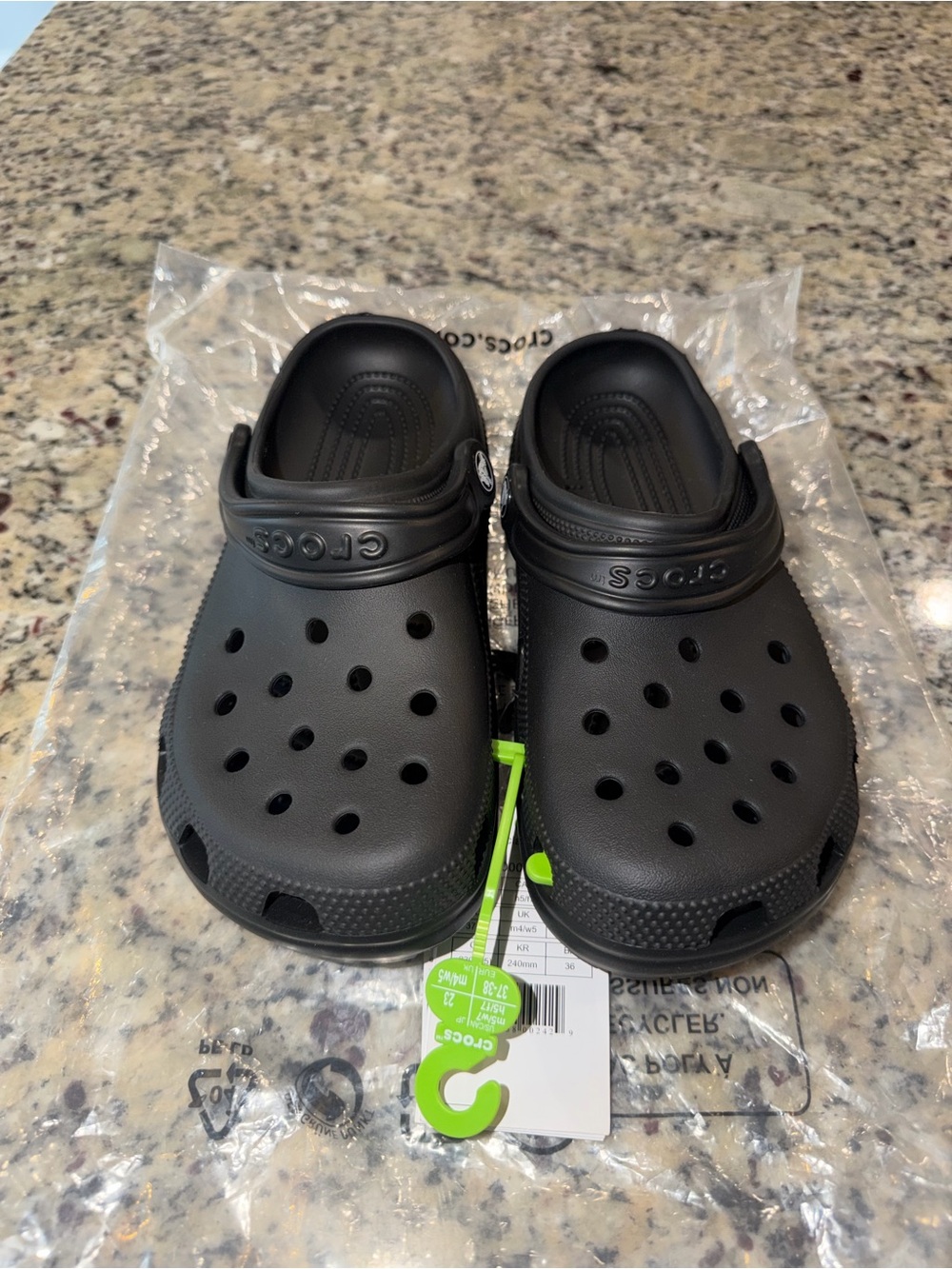 Size 5 Crocs Classic Clog Black SKU 10001-001 Brand New